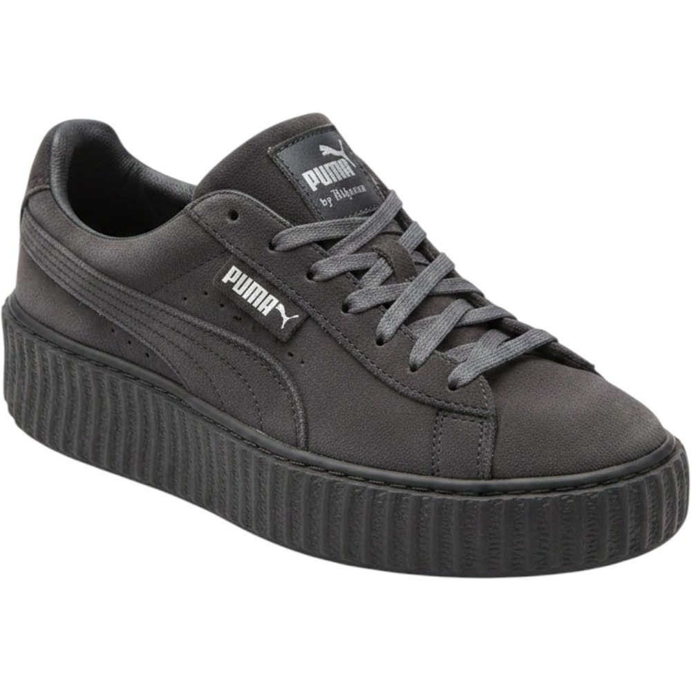Puma Fenty X Rihanna Velvet Creeper Glacier Grey Womens size 8 Platform Sneakers